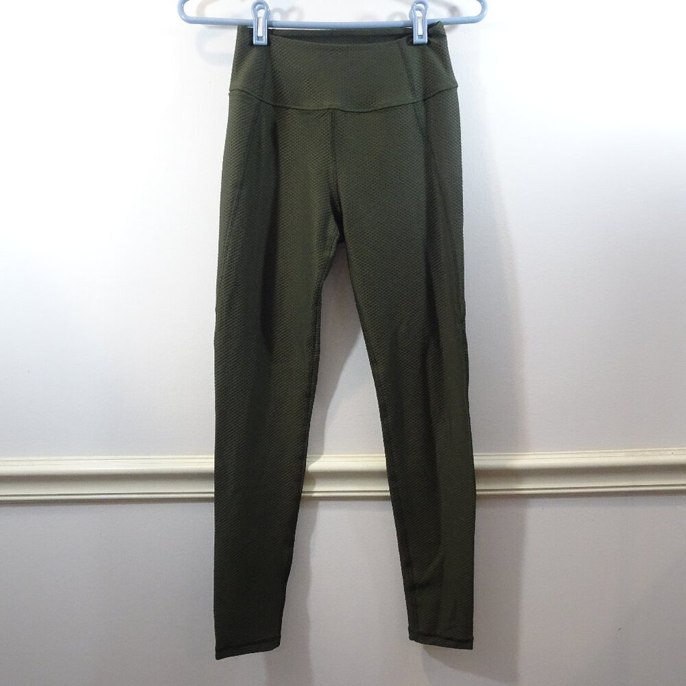 KJUS Seoul Leggings Stretch Golf Leggings Slim Fit Pants Olive Green Size 34 NEW